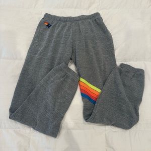 Aviator Nation Chevron 5 Stripe Neon Sweatpants